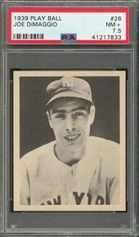 1939 Play Ball #26 Joe DiMaggio – PSA NM+ 7.5